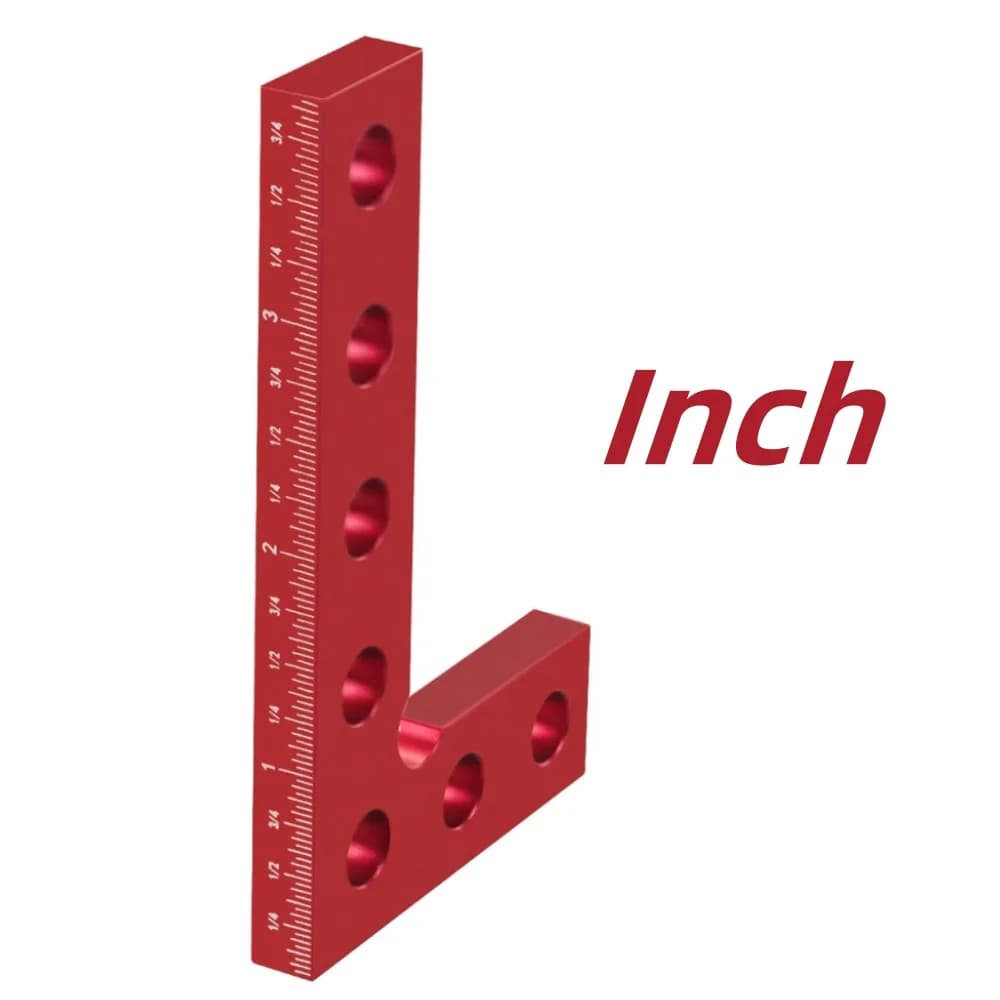 Precisions L-mått i aluminium, 90 grader
