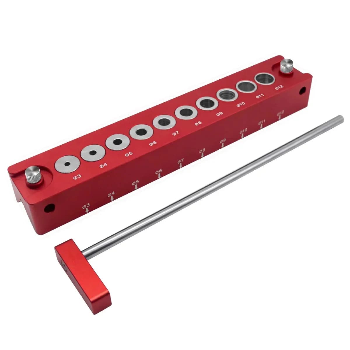 3-12mm vertikal självcentrerande fickhål borr guide