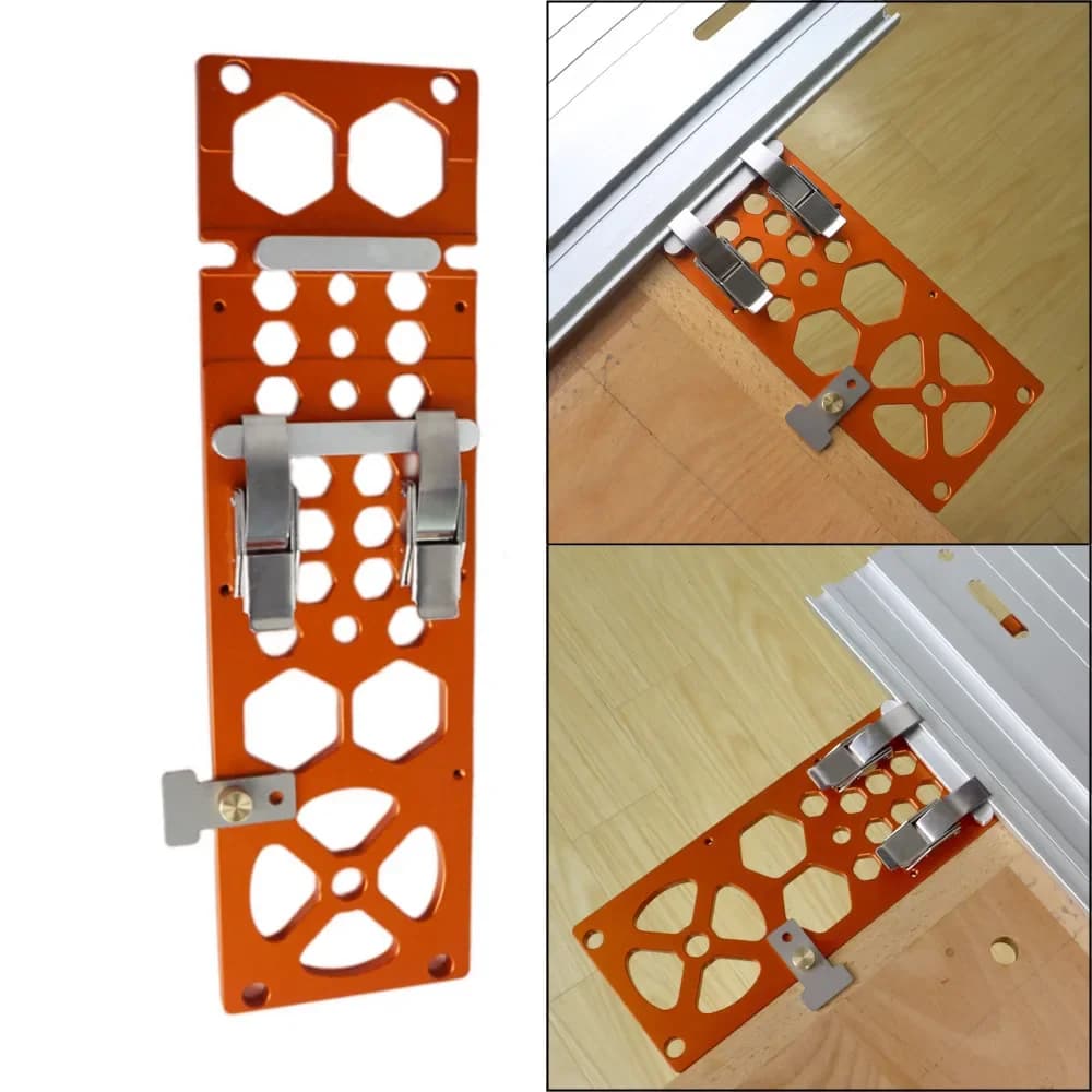 Aluminiumskensvinkelklamma för spårsåg