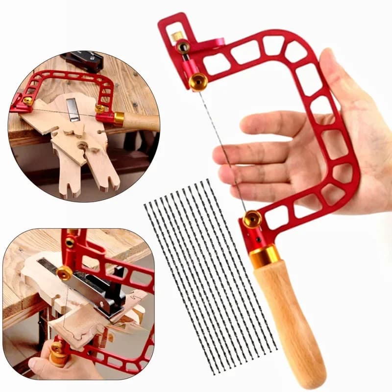 Aluminiumbågsåg med utbytbara blad