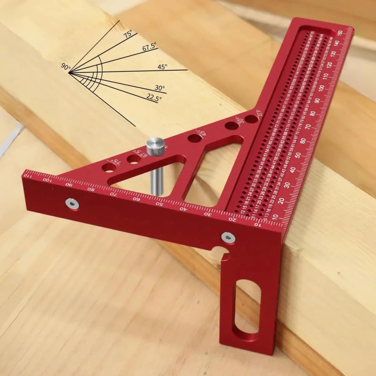 Förlängd 3D snickeriinkelprotractor