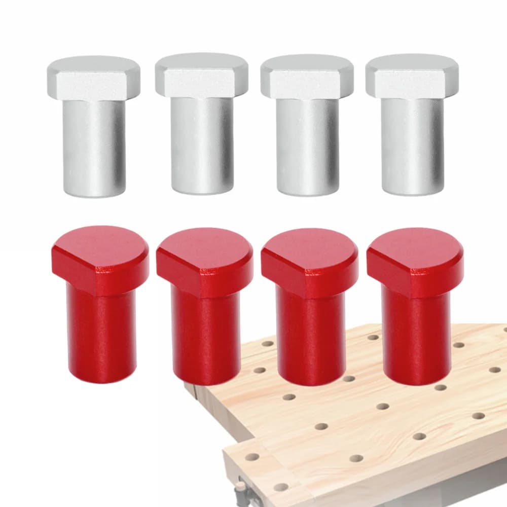 4-delat set bänkstoppar i aluminium, 19/20 mm