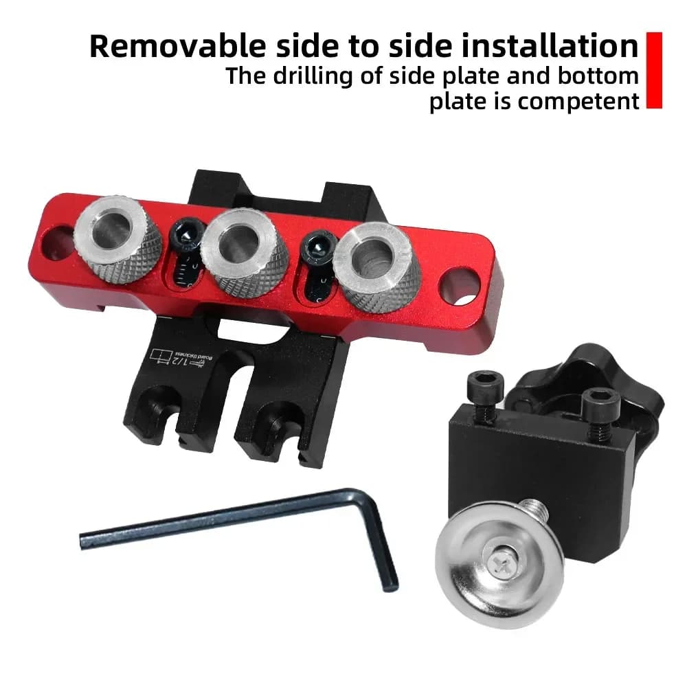3-i-1 justerbar dowelguide-set