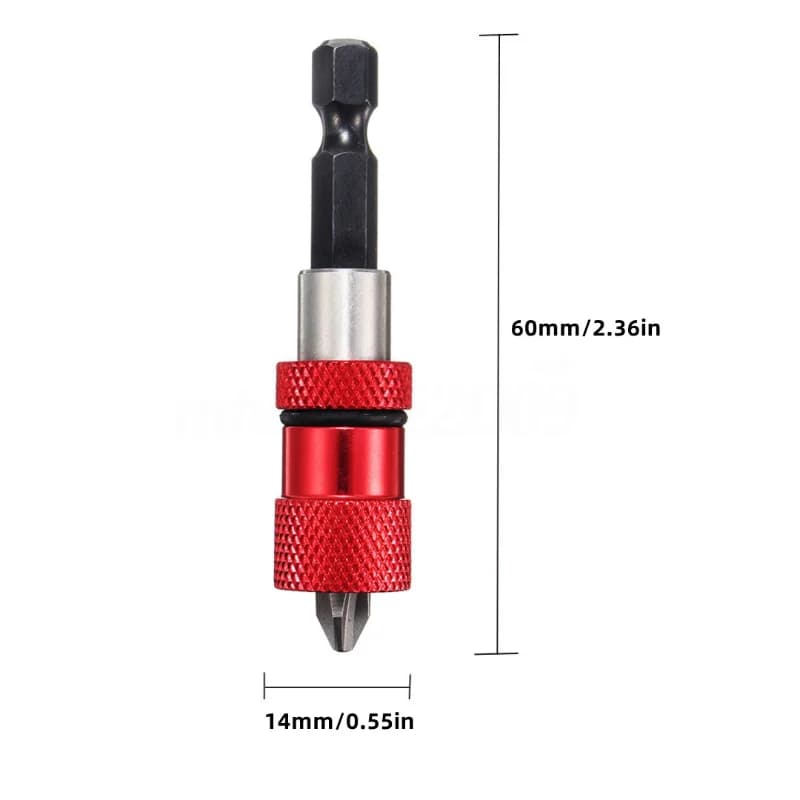 60 mm justerbar magnetisk skruvmejselbit med hexskaft